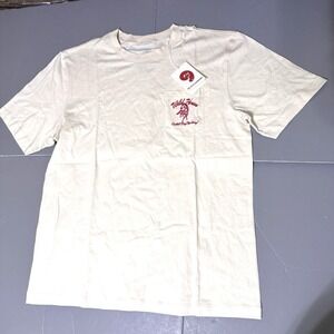 Rolling Stones Canraby RS No.9 T Shirt XL Wold Horses Pocket Tee New Flaws Cream